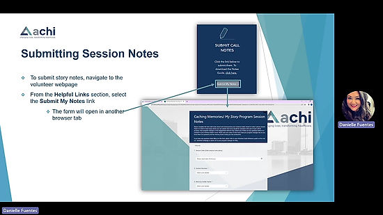 Submitting Session Notes